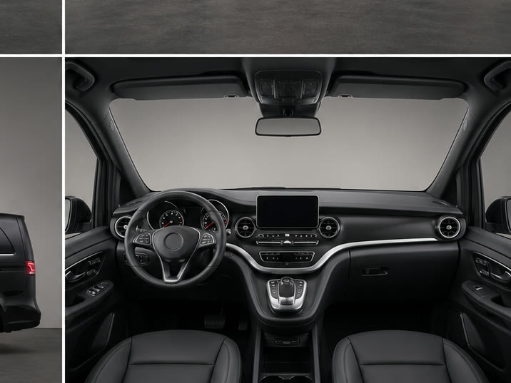 Mercedes-Benz V-Klasse V 250 d Extra Lang Exclusive – dashboard en voorstoelen