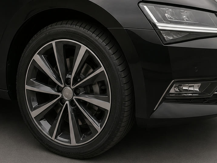 Skoda Superb iV 1.4 TSI PHEV Laurin & Klement – wiel en exterieurdetail