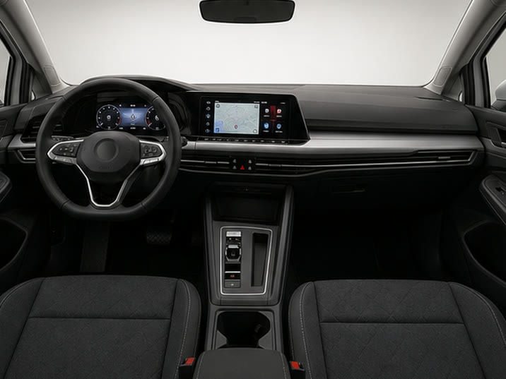 Volkswagen Golf 1.5 eTSI Life Business – dashboard en voorstoelen