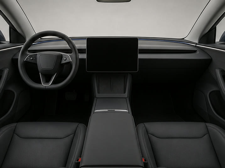 Tesla Model 3 Long Range Dual Motor AWD – dashboard en voorstoelen