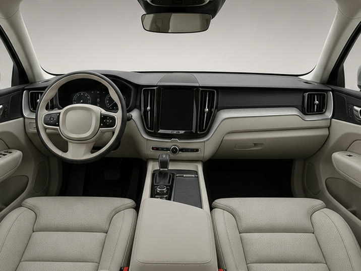 Volvo XC60 B4 Momentum Pro AWD – dashboard en voorstoelen