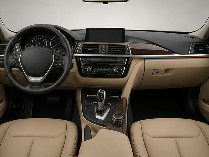 BMW 3 Serie 320i High Executive – dashboard en voorstoelen