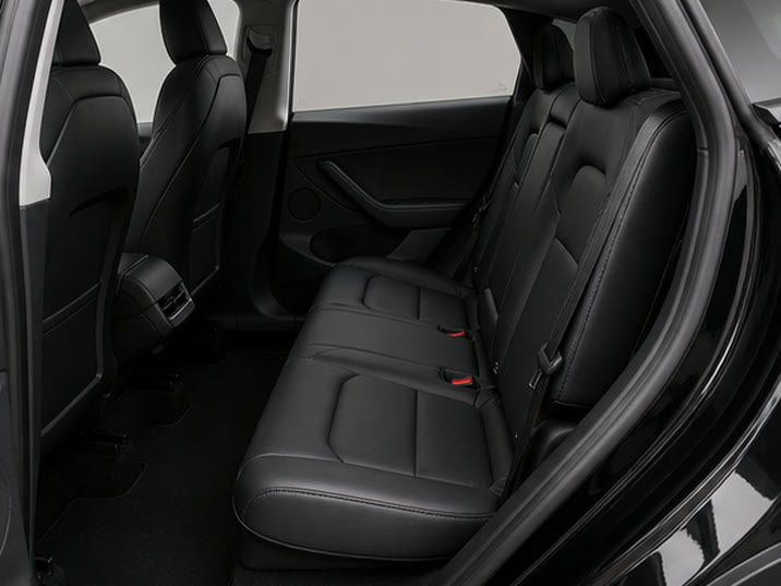 Tesla Model S Performance Ludicrous – achterbank
