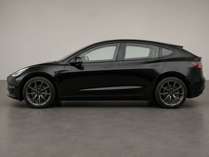 Tesla Model S Performance Ludicrous – zijaanzicht